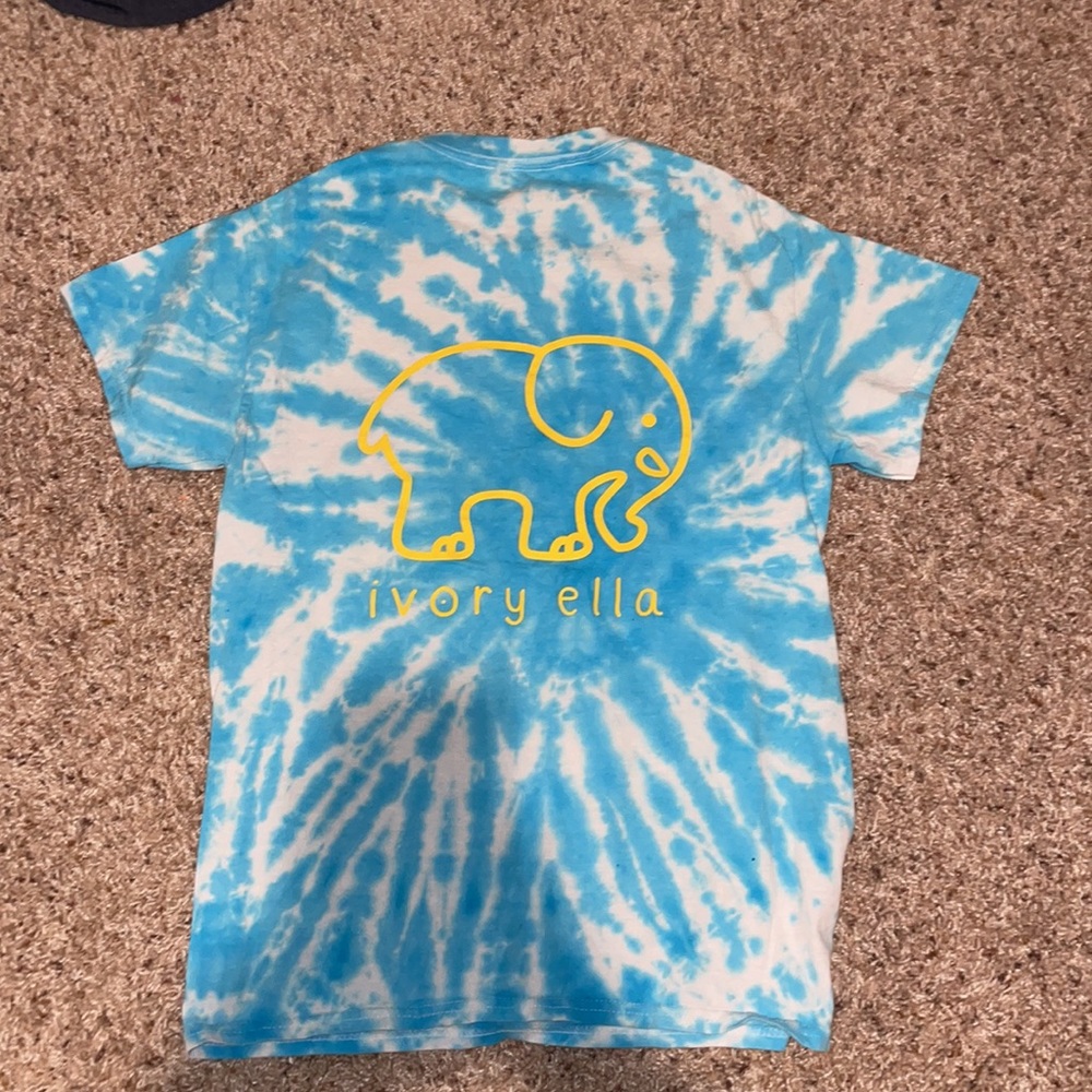 Ivory ella blue tie-dye t-shirt